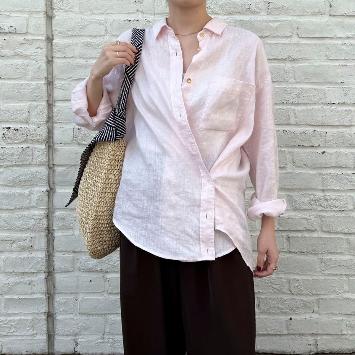 [�}���C]LINEN100 2WAY�J�V���N�[���V���c/�t���f�B�G�~���ifredy emue�j �x�r�[�s���N