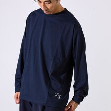 【MARUDE COTTON】ロープ刺繍Ｔ ロングスリーブ