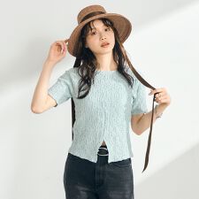 ぽこぽこ2WAYスリットプルオーバー