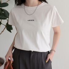 【LACOSTE／ラコステ】ロゴ入り半袖Tシャツ