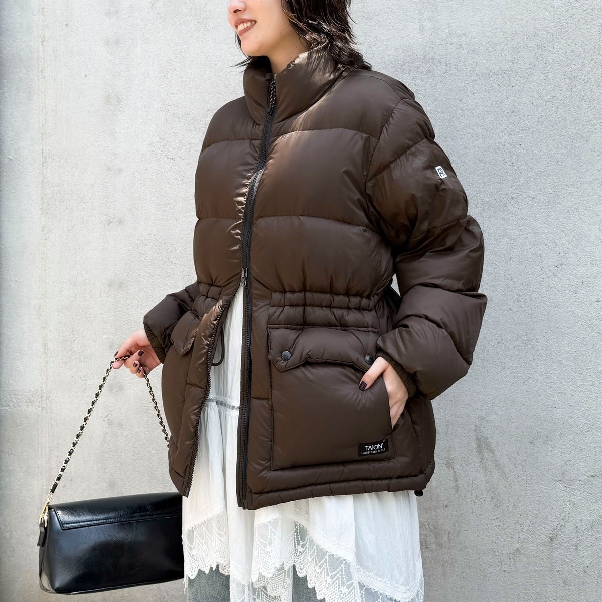 別注》【TAION/タイオン】MOUNTAIN PACKABLE VOLUME DOWN JK ダ