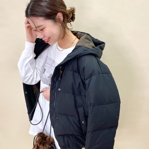 品揃え豊富で フード付ショートダウン フレディ＆グロスター(FREDY&GLOSTER | ジャケット・アウター