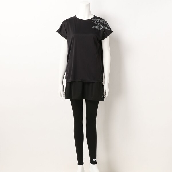 リーボック Reebok Tシャツスカート付レギンス3点 （LAV） リーボック Reebok Tシャツスカート付レギンス3点 （LAV