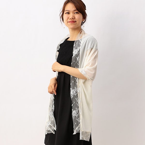 ラメ刺繍チュールショール | ニアナ(niana) | マルイウェブチャネル