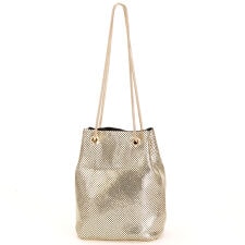 【CURIBISCUI】メタルメッシュ 2WAY ハンドル 巾着バッグ