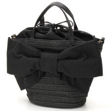 キュリ ビスキュイ(CURI BISCUI)の【CURIBISCUI】リボンモチーフ カゴバッグ