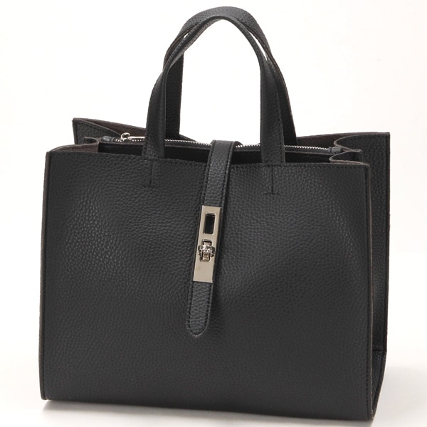 キュリ ビスキュイ（CURI BISCUI）/【CURIBISCUI】金具デザイン フェイクレザー スクエアバッグ CURIBISCUI】金具デザイン フェイクレザー スクエアバッグ | キュリ