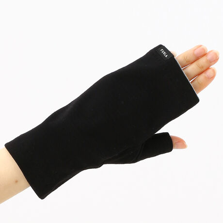 [型番:22SFR913]紫外線防止ＵＶカット手袋(ロゴネームデザイン）・指無ショート丈