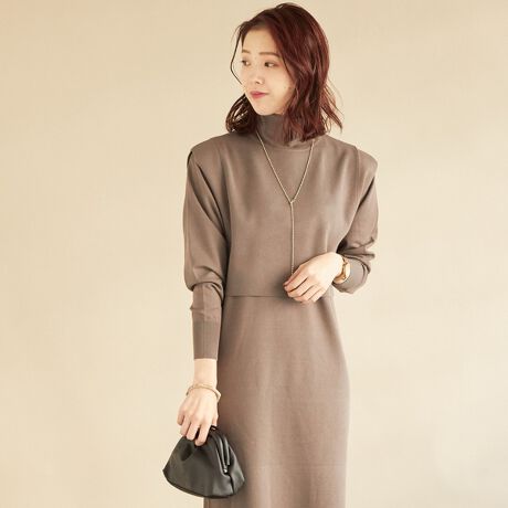 レイヤードニットワンピース ドゥ アルシーヴ Doux Archives ファッション通販 マルイウェブチャネル