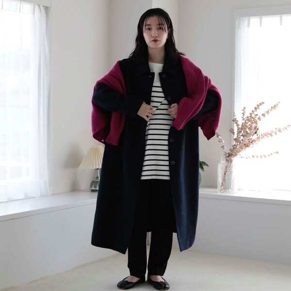 DOUX ARCHIVES ドゥアルシーヴ　シャルムビーバーＷＯＯＬ　Ｐコート 楽天市場】シャルムビーバーWOOL Pコート／ドゥ アルシーヴ