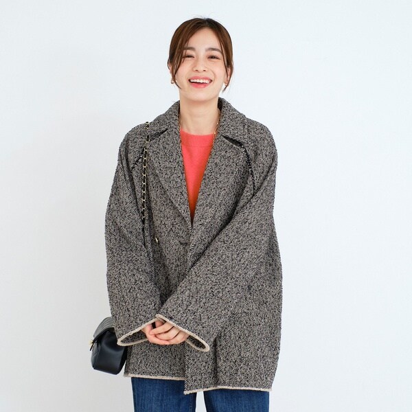 ツイードミドルテーラーコート | ドゥ アルシーヴ(Doux archives