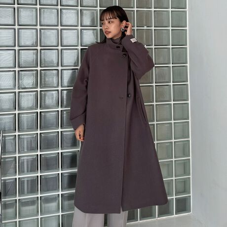 PECOLAMBスタンドカラーコート | ドゥ アルシーヴ(Doux  