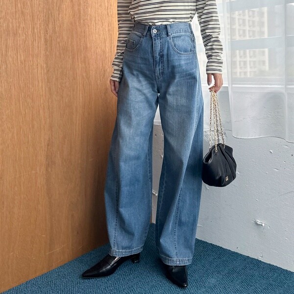 ドゥ アルシーヴ（Doux archives）/コクーンウエストダブルボタンデニムパンツ ウエストダブルボタンコクーンデニムパンツ | ドゥ アルシーヴ(Doux