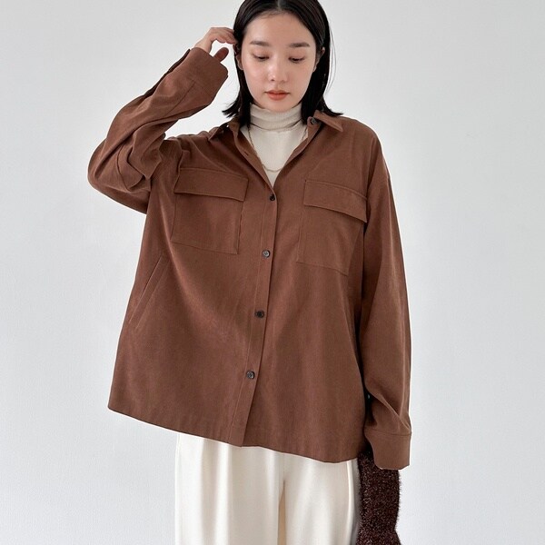 フェイクスエードシャツジャケット | ドゥ アルシーヴ(Doux archives