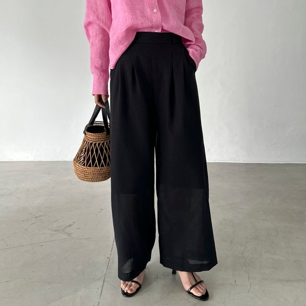 リネン混リボンパンツ | スローブ イエナ(SLOBE IENA) | マルイウェブ