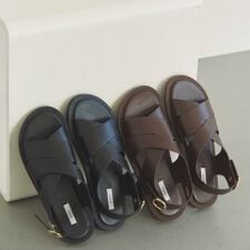 クロスデザインフラットサンダル