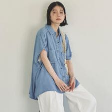 ソフトデニムフレンチシャツ | ドゥ アルシーヴ(Doux archives)