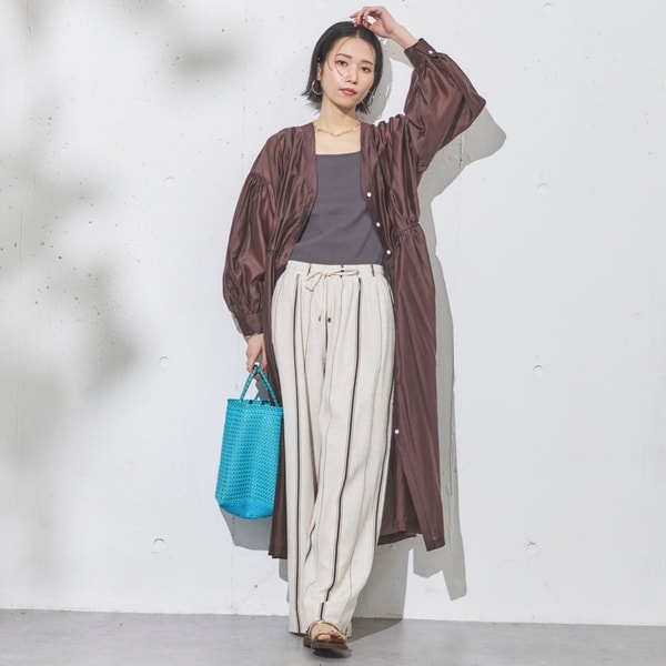 Spick&Span リーフプリントティアードドレス Spick&Span リーフプリントティアードドレス