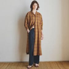 ドゥ アルシーヴ(Doux archives)のチェックシャツワンピース