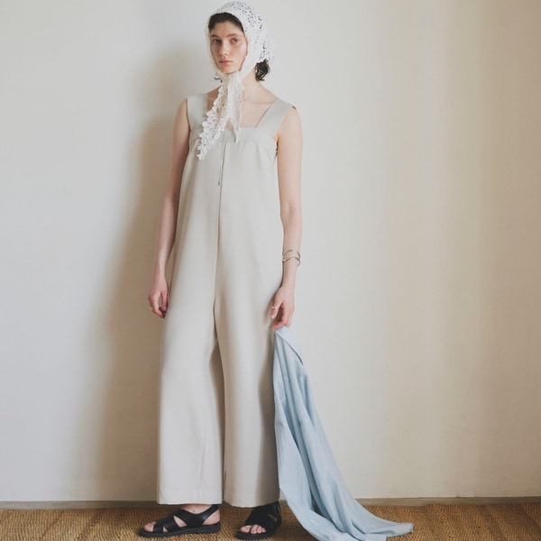 アダムエロペ　チュールパネルドレス ADAM ET ROPE' アダムエロぺ チュールパネルレースドレス