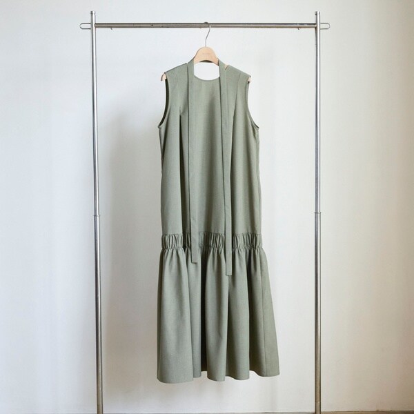 mila owen リネンライクアメスリIラインマキシワンピース リネンライクアメスリIラインマキシワンピース（マキシ丈