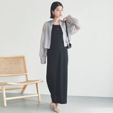 リブ２ＷＡＹノースリーブワンピース