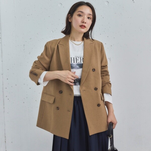 ［美品］ラミーシアージャケット NOBLE テーラードジャケット 24200円 美品］ラミーシアージャケット NOBLE テーラードジャケット