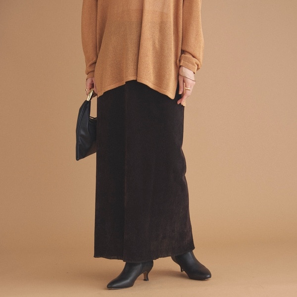 フロッキーベロアタイトスカート | ドゥ アルシーヴ(Doux archives