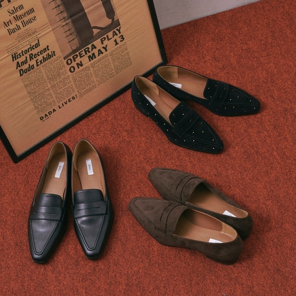 【r】ALM. ポインテッドトゥローファー aimoha｜【shoes365】ポインテッド トゥ厚底キルトローファー