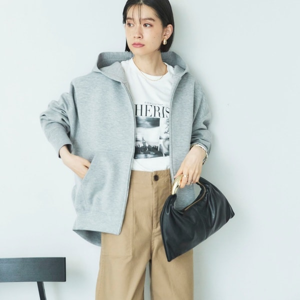 NOEMIE うさ耳パーカー ノエミー NOEMIE 2WAYうさ耳ユニセックスZIP裏毛パーカー （オフ