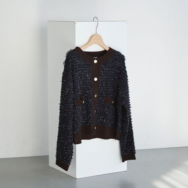 パール畦ニット カーディガン | スピック＆スパン(Spick and