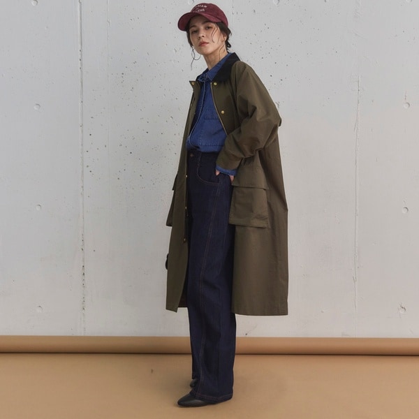★you★SLOBE IENA topthermo コート　カーキ36 SLOBE IENA トレンチコート コート ロングトレンチコート