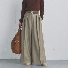 ドゥ アルシーヴ(Doux archives)のストライプ２タックパンツ