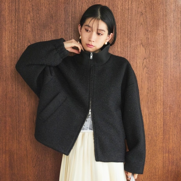 【新品】NOBLE ミルキーシアースタンドカラーパーカーブルゾン 楽天市場】【SALE／30%OFF】ミルキーシアースタンドカラー