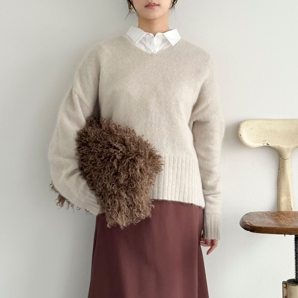 ○ファーニットVネックプルオーバー | ノーブル(Noble) | マルイウェブ