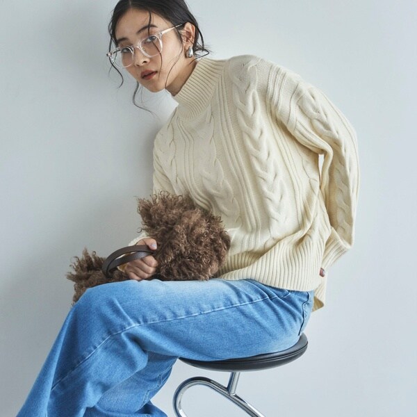 マシンウォッシャブルニットプルオーバー | ドゥ アルシーヴ(Doux