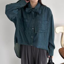 ドゥ アルシーヴ(Doux archives)のソフトデニムボウタイシャツ