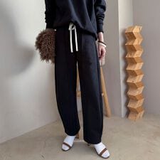 裏起毛カーブパンツ