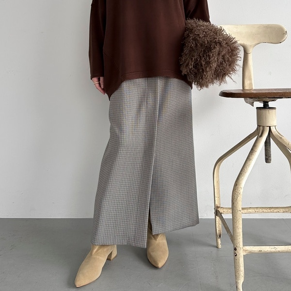 ドゥ アルシーヴ（Doux archives）/ダブルクロスフロントデザインタイトＳＫ ダブルクロスフロントデザインタイトSK | ドゥ アルシーヴ(Doux