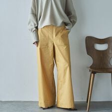 ストレッチリネンベイカーパンツ