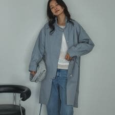 スタンドカラーコート