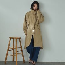 スタンドカラーコート