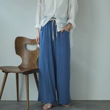 とろみ裏毛イージーパンツ