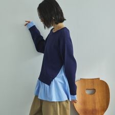 レイヤード風ニット