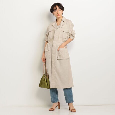 フレンチリネンサファリコート ドゥ アルシーヴ Doux Archives ファッション通販 マルイウェブチャネル