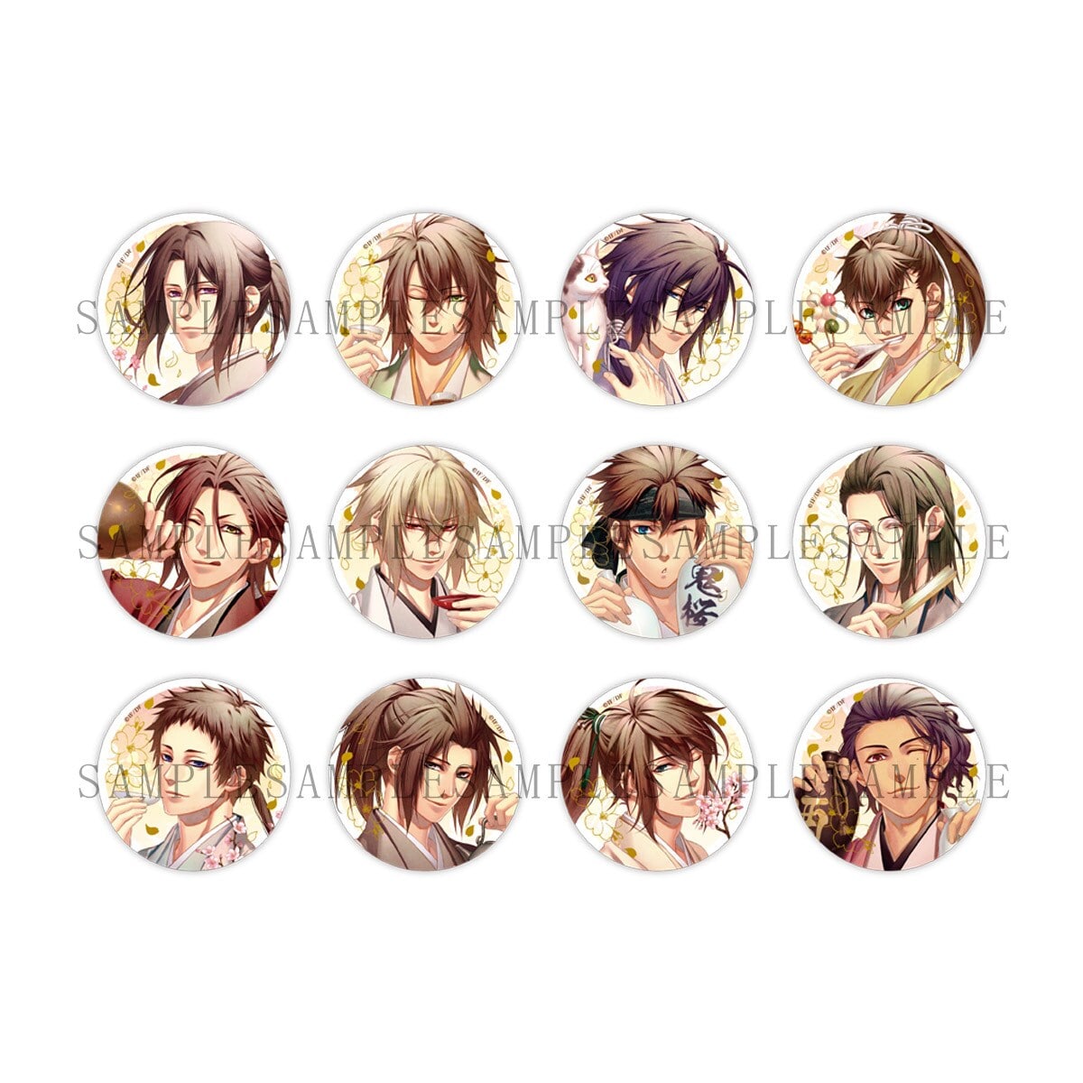 薄桜鬼　ハート缶バッジ　Switchソフト 薄桜鬼 真改 万葉ノ抄 限定 薄桜鬼 真改 万葉ノ抄】缶バッジ-特装版ver-(ランダム全8種