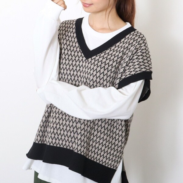 アトリエgg ジャガードニットベスト 【公式通販】