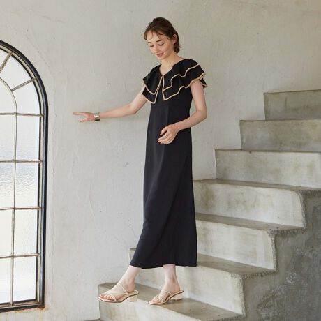 パイピングフリルカラーワンピース アルシーヴ Archives ファッション通販 マルイウェブチャネル