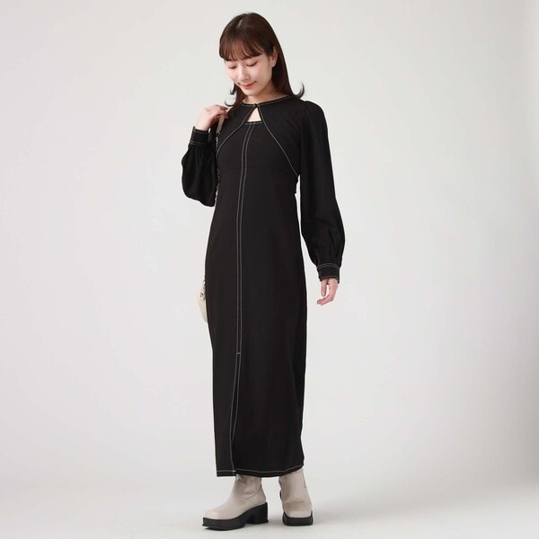 ボレロ×配色ステッチキャミワンピースset | アルシーヴ(archives