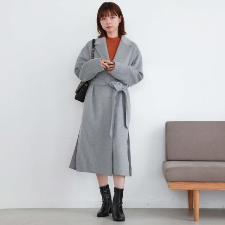 ウールロングチェスターコート